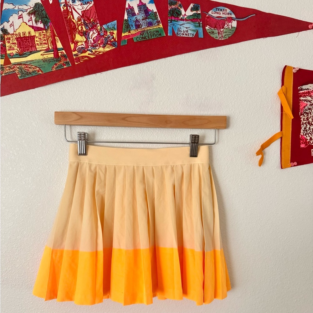 Athleta Kids Skort in Orange and Cream